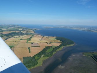 Oblique aerial view of the SE part of the Black Isle and the Moray Firth, looking NE.