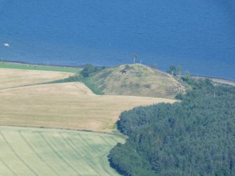 Aerial view of Ormond Hill, near Avoch, on the Black Isle, looking S.