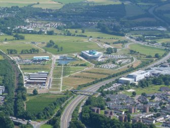 Aerial view of UHI Campus, Beechwood Site, Inverness, looking SE.