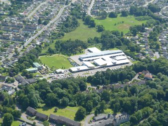 Aerial view of Drummond School, Inverness, looking SE.