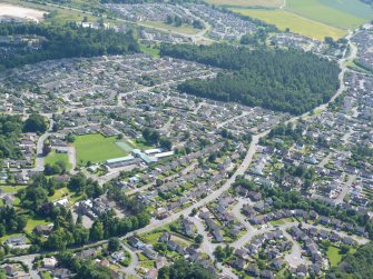 Aerial view of Lochardil Primary School, Inverness, looking SE.