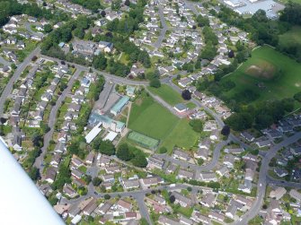 Aerial view of Lochardil Primary School, Inverness, looking NE.