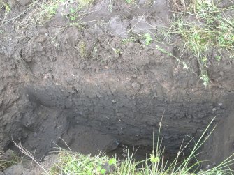 Watching brief, Post excavation view of UK Test Pit 106, Almondvale Stadium, Alderstone Road, Livingstone