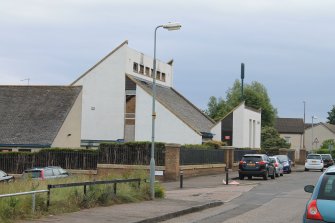 Historic building recording, Living areas, S elevation, General view, St Paul's Roman Catholic Church, Pennywell Road (4 Muirhouse Avenue), Muirhouse, Edinburgh