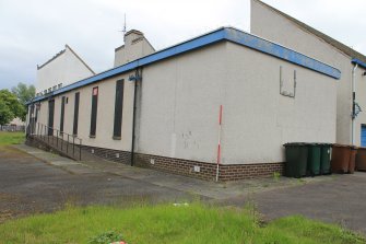 Historic building recording, Living areas, W elevation, General view, St Paul's Roman Catholic Church, Pennywell Road (4 Muirhouse Avenue), Muirhouse, Edinburgh