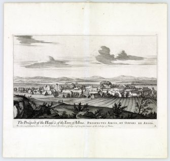 Engraving
View of Alloa House and town.