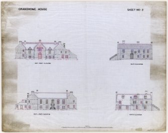 Aberdeen, Grandhome House.
Elevations.
Insc: 'Grandhome House' 'Sheet No.3'.