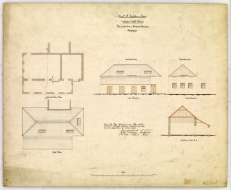 Plans, section and elevations showing proposed alterations.