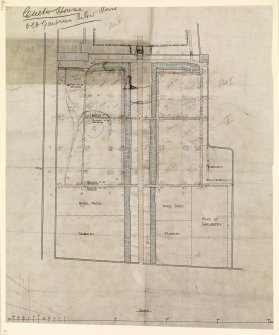 Aberdeen, Culter House and Gardens.
Plan of old Gardens.
Titled: 'Culter House; OId Gardens below house'.