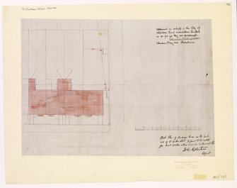 Aberdeen, St. Swithin Street.
Block plan.
Insc: 'Block Plan Of Dwelling Houses On The South Side Of St. Swithin Street'.
