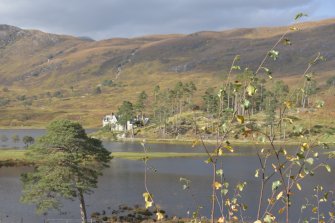 Glen Affric NSA - VP2 - Loch Affric Lochside south. View across loch to Affric Lodge. Photograph 2 of 3.