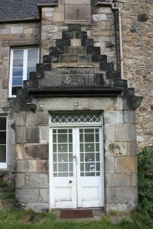 Evaluation Photograph, Old Coates House- SW facing elevation- detail of date stone above window, facing NE, Old Coates House