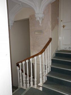 Evaluation Photograph, Room 6, stairs and moldings, facing E, Old Coates House