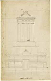 Drawing Showing Elevation. Monument to Burns - Alloway