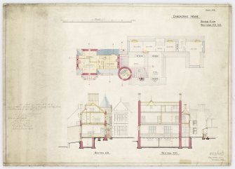 Plan and sections.