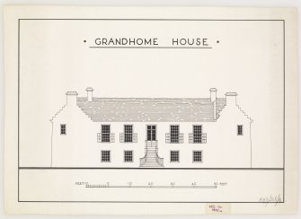 Aberdeen, Grandhome House.
Elevation.
Insc: 'Grandhome House'.