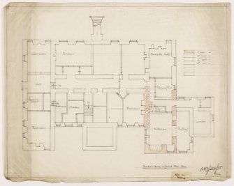 Aberdeen, Grandhome House.
Ground Floor plan.