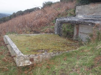 The collapsed roof of the lowest tier. 