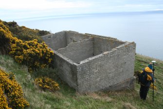 View from the NW (Katrina Gilmour surveying to the right) 