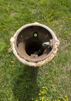 Dunbar, Whitesands Beach, carpark. Victorian drinking fountain no.1 found at east end of carpark.