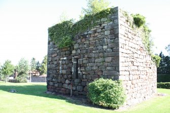 Photographic survey, A view of the SW external wall elevation, Craiglockhart Castle