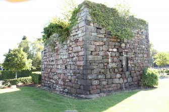 Photographic survey, A general view of the NW and SW external wall elevations, Craiglockhart Castle