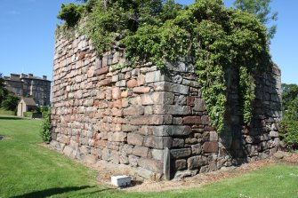 Photographic survey, A view of the SE and NE external wall elevation, Craiglockhart Castle