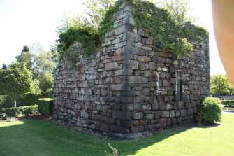 Photographic survey, View of the NW and SW external wall elevations, Craiglockhart Castle