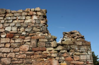Photographic survey, Detail of the upper half of the external SE elevation, Craiglockhart Castle