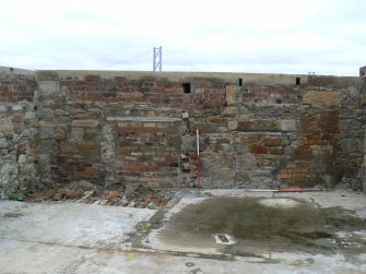 Historic building recording, N building, N internal elevation, prior to excavation of fl oor, 13 Edinburgh Road, South Queensferry