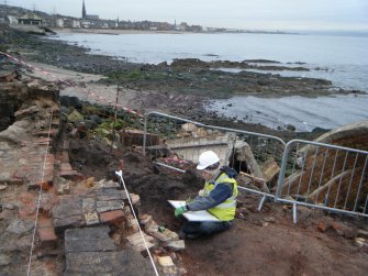 Archaeological excavation, Working shot, Joppa Salt Pan Works