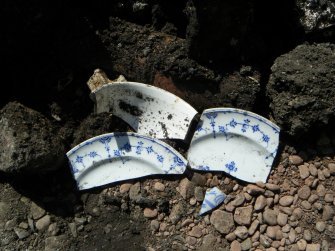 Watching brief, Detail of pottery fragments recovered from Trench 1, Liberton House