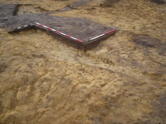 Archaeological excavation, Possible pit, depression or hollow [393], Balmakeith Industrial Estate
