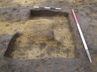 Archaeological excavation, SE facing section of slot [379], Balmakeith Industrial Estate