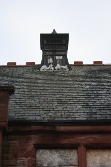 Historic building recording, Detail of the Roof vent on the central span of the S elevation, Wellbraehead Primary School, Forfar