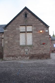 Historic building recording, External detail of the W gable of the N elevation 1st Phase, Wellbraehead Primary School, Forfar