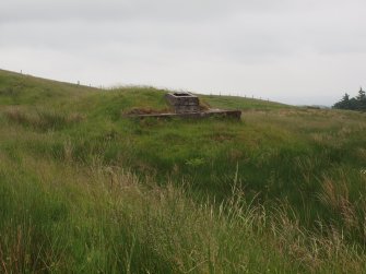 The control centre from the WNW showing the escape hatch on the roof