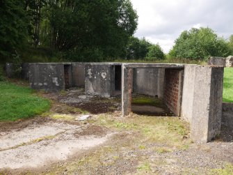 The ammunition lockers on the N side of the W gun-pit (NS 68139 59862) from the SW