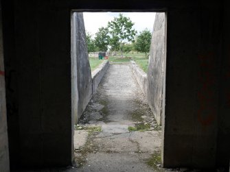 The view of the path leading NW from the central entrance of the SE magazine