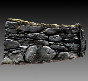 Snapshot of 3D model, from Scotland's Rock Art Project, Tealing 1, Tealing, Angus
