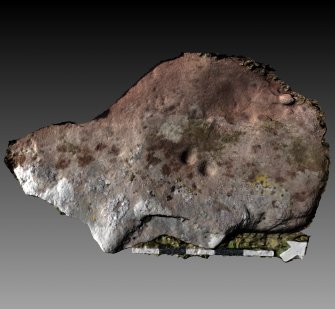 Snapshot of 3D model, from Scotland's Rock Art Project, Turin Hill 5, Turin Hill, Angus