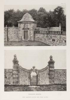 Kinross House Garden - Photographs of the garden house and Fish Gates.