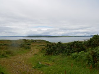 Digital photograph of rock art panel context, Scotland's Rock Art Project, Clachan Ard, Bute, Argyll and Bute