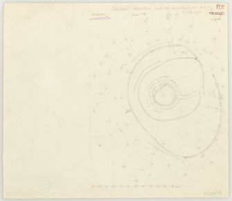 Plane table survey of the palisaded homestead, South Hill Head