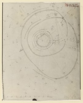 Plane table survey of the palisaded homestead, South Hill Head