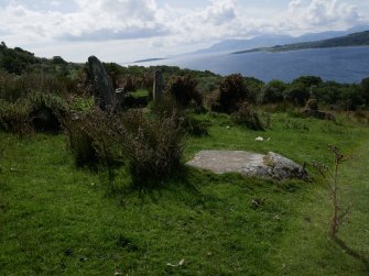 Digital photograph of panel to south, from Scotland's Rock Art Project, Glenvoidean 2, Bute, Argyll and Bute