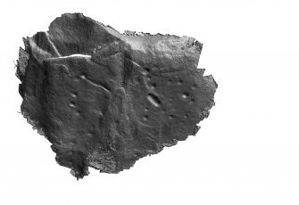 Snapshot of 3D model, from Scotland's Rock Art Project, Muclich Hill 1, Bute, Argyll and Bute