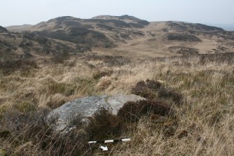 Digital photograph of panel to south-west, from Scotland's Rock Art Project, Muclich Hill 1, Bute, Argyll and Bute