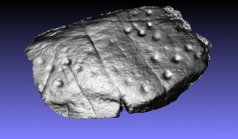 Snapshot of 3D model, from Scotland's Rock Art Project, Scarrel 4, Bute, Argyll and Bute