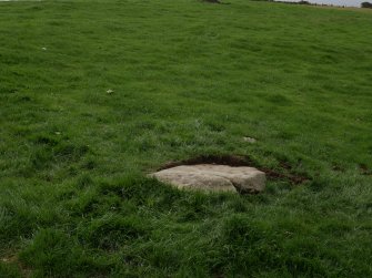 Digital photograph of panel in context without scale, from Scotland's Rock Art Project, Scarrel 4, Bute, Argyll and Bute